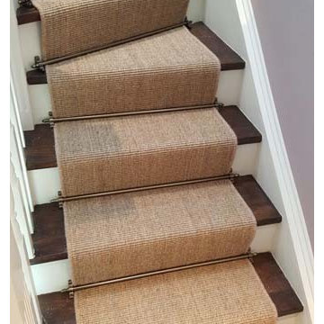 Sisal Carpet Installation to Stairs
