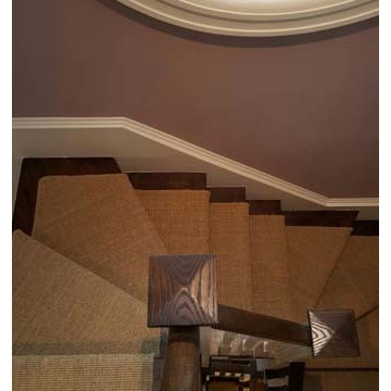 Sisal Carpet Installation to Stairs