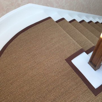 Sisal Taped Stair Runner Carpet to period property in Berkshire