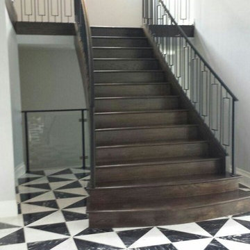 Slightly Curved Staircase