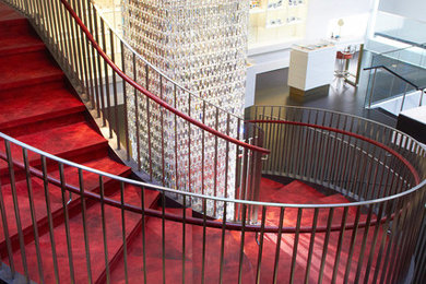 This is an example of a modern staircase in New York.