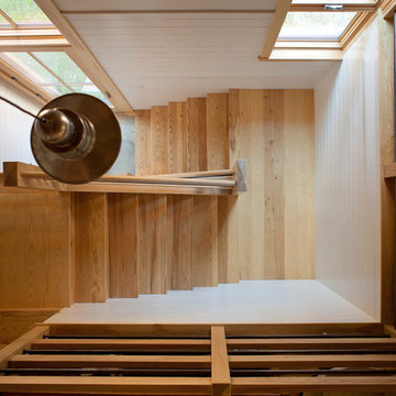 Solar Barn - Custom Wood Staircase