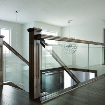 solid maple open rise stair