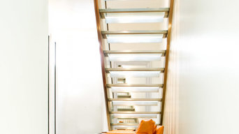 South Kensington Mews House - Glass & Stainless Steel Staircases with LED lights