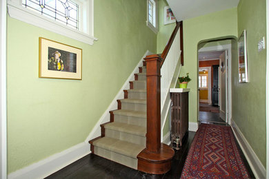 Example of a classic staircase design in Toronto