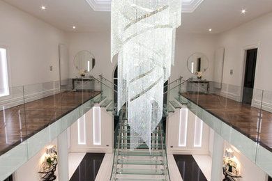 Large contemporary staircase in London.