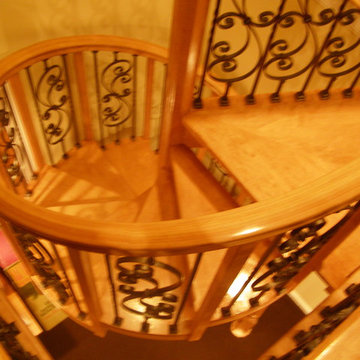 Spiral Stair in Hard Maple