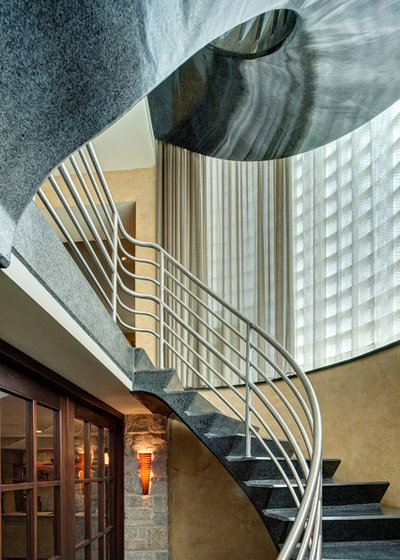 Contemporary Staircase by Fredman Design Group
