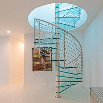 Spiral Staircase – Glass Treads