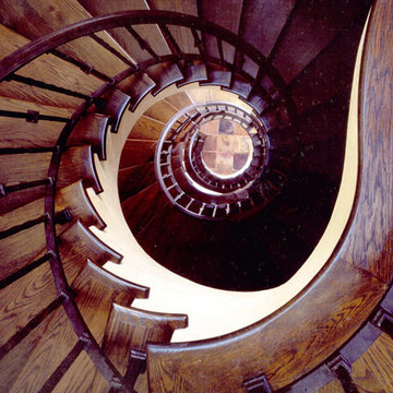 Spiral Staircase in Tuscan Villa