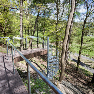 Spiral Supplied for Tree House in South Wales in Galvanised Steel