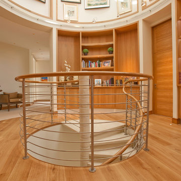 Spiral to Staircase to Wine Cellar