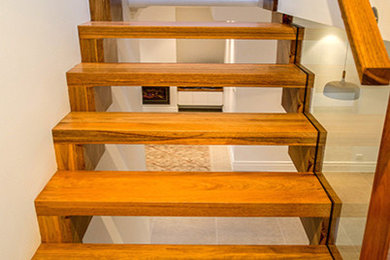 Spotted Gum stair with Double cut strings