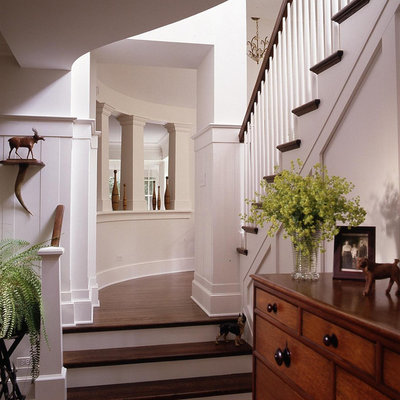 Traditional Staircase by Michael Abraham Architecture