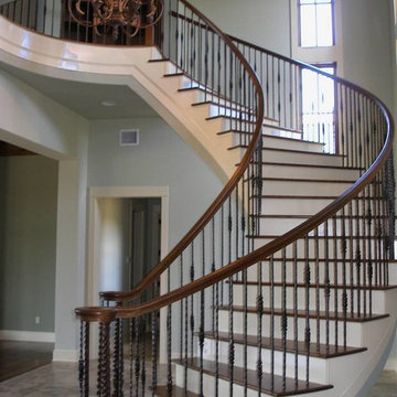 Square Hammered Tuscan Staircases