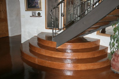 Staircase - rustic staircase idea in Las Vegas