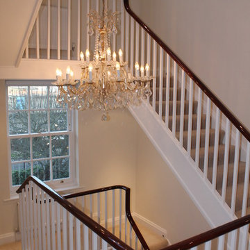 Stained Mahogany Handrail - Putney - West London