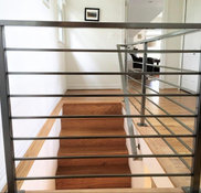 Contemporary Bronze Rectangle Railing - Great Lakes Metal Fabrication