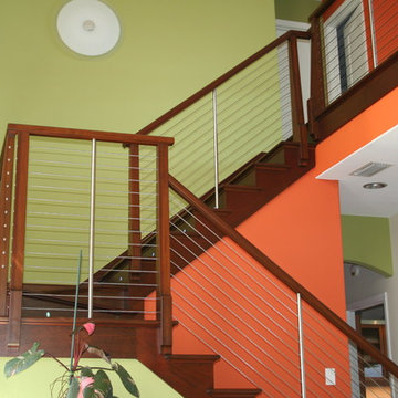 Stainless Steel Cable Rail Theme Stair Project/Wiers Residence/