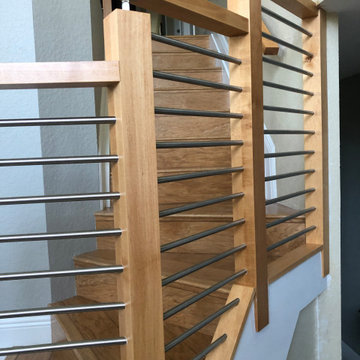Stair case modern railing