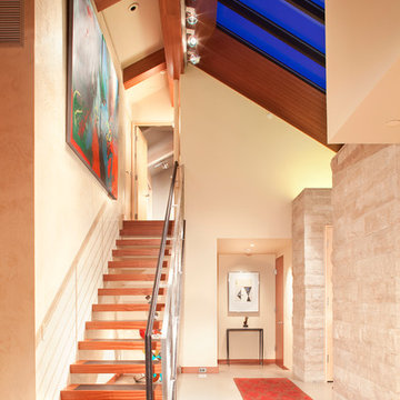 Stair Hall in Contemporary Vacation Home