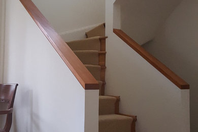 Medium sized contemporary staircase in Baltimore.