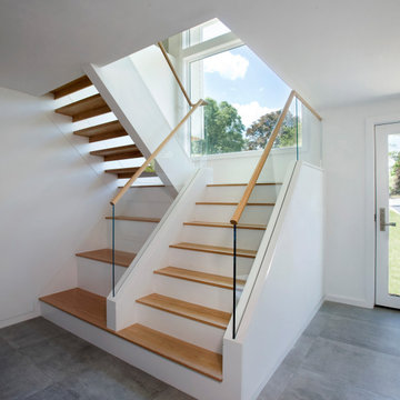 Stair with bench and storage