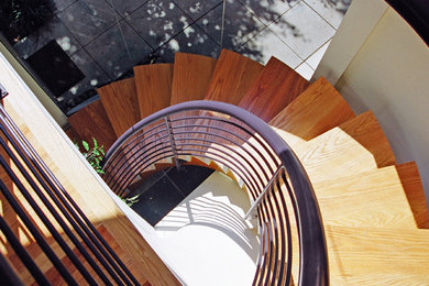 サンフランシスコにあるコンテンポラリースタイルのおしゃれな階段の写真