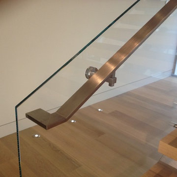 StairArt - Glass and Stainless Steel on Floating Stairs