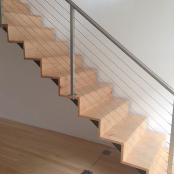Staircase and railing