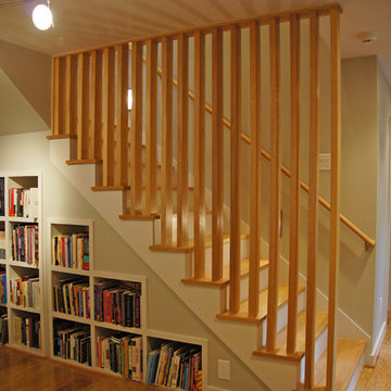 Staircase bookshelves