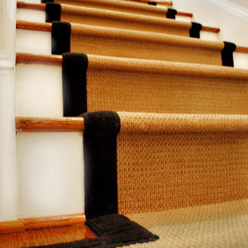 Staircase - Custom Foyer Rug & Stair Runner