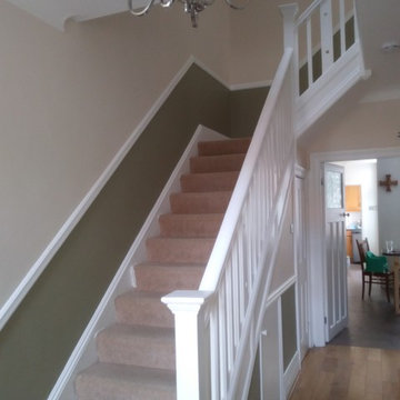 Staircase decorated in Gosforth