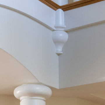 Staircase Details - Pleasant Heights - Cape Cod, MA - Custom Home