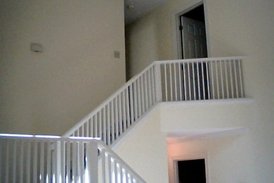 Staircase - large staircase idea in Raleigh