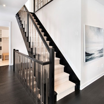 Staircase of the Sutton Model Home in Poole Creek