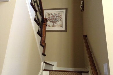 Exemple d'un escalier chic.