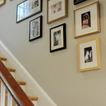 Staircase photo display