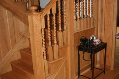 Farmhouse staircase in West Midlands.