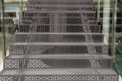 This is an example of a modern staircase in New York.