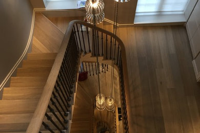 Design ideas for a classic staircase in Hampshire.