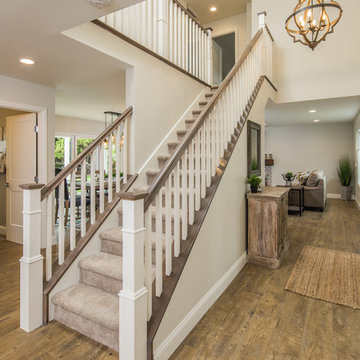 Staircase: Solana Beach Full Design, Addition, and Home Renovation