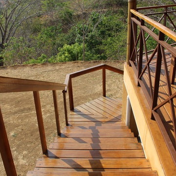 Staircase Tropical Bamboo Construction