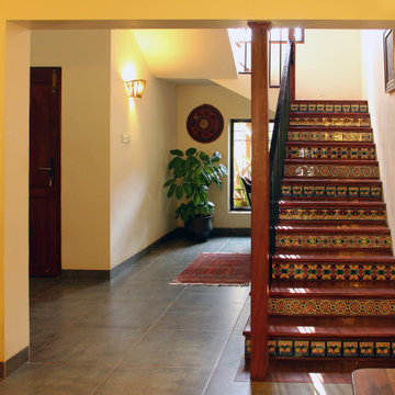 Staircase with Imported Tiles
