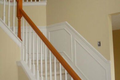 Example of a classic staircase design in Indianapolis