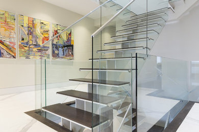 Photo of a modern staircase in Chicago.