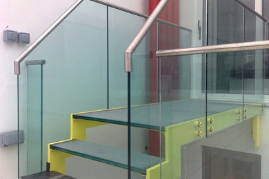 Contemporary staircase in London.