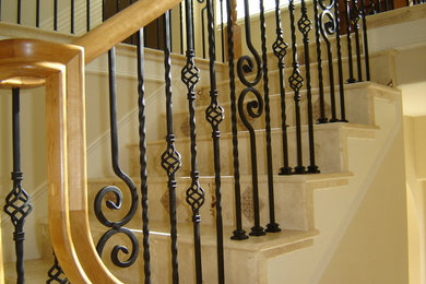 Example of a tuscan staircase design in Boise