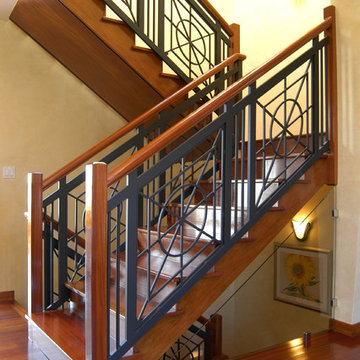 Stairs and Railing and Foyer By Heartwood Corp.