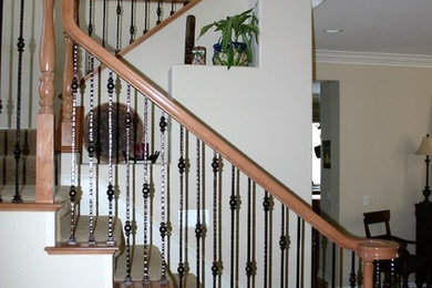 This is an example of a classic staircase in Orange County.
